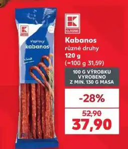 Kaufland Kabanos různé druhy nabídka