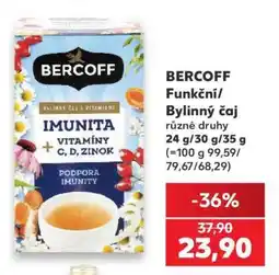 Kaufland BERCOFF Funkční / bylinný čaj nabídka