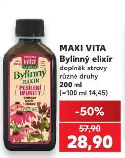 Kaufland MAXI VITA Bylinný elixír nabídka