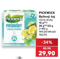 Kaufland Pickwick bylinný čaj nabídka