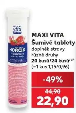 Kaufland Maxi Vita šumivé tablety nabídka