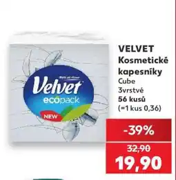 Kaufland VELVET Kosmetické kapesníky nabídka