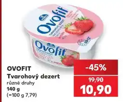 Kaufland Ovofit Tvarohový dezert nabídka