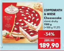 Kaufland COPPENRATH & WIESE Cheesecake nabídka