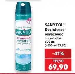 Kaufland SANYTOL Dezinfekce osvěžovač nabídka
