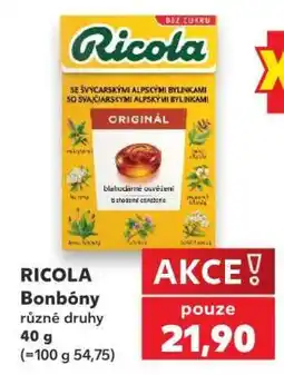 Kaufland Ricola bonbóny nabídka