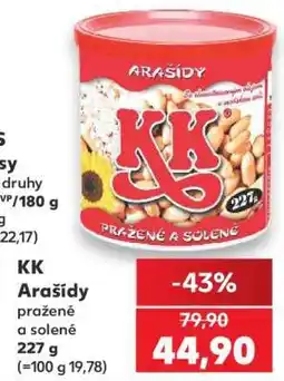 Kaufland KK Arašídy pražené a solené nabídka
