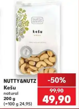 Kaufland NUTTY & NUTZ Kešu natural 200 g nabídka
