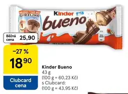 Tesco Kinder bueno nabídka
