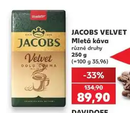 Kaufland Jacobs Velvet Mletá káva nabídka