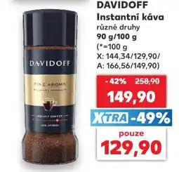 Kaufland Davidoff instantní káva nabídka