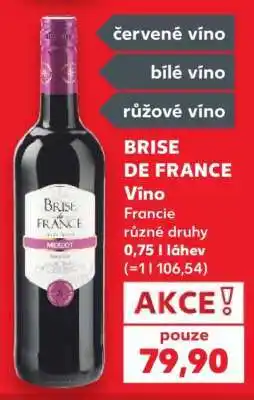 Kaufland BRISE DE FRANCE Víno nabídka