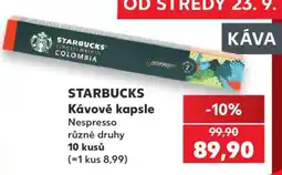 Kaufland Starbucks kávové kapsle nabídka