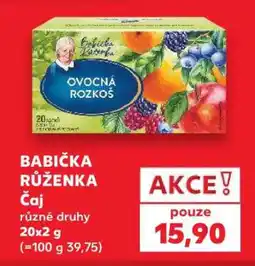 Kaufland Babička Růženka čaj nabídka