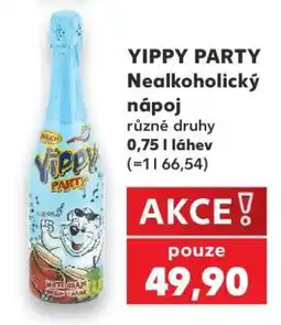 Kaufland YIPPY PARTY Nealkoholický nápoj nabídka