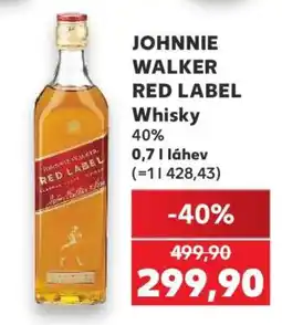 Kaufland JOHNNIE WALKER RED LABEL Whisky nabídka