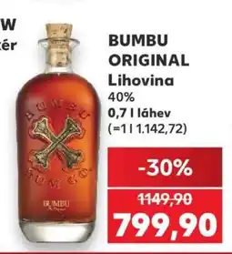 Kaufland BUMBU ORIGINAL Lihovina nabídka