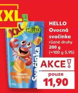 Kaufland Hello Ovocná svačinka nabídka