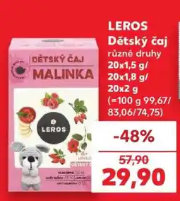 Kaufland LEROS Dětský čaj nabídka