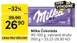 Tesco Milka Čokoláda nabídka