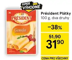 Tesco President plátky nabídka