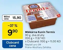 Tesco Milékárna Kunín Termix nabídka