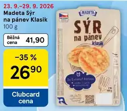 Tesco Madeta sýr na paňev klasik nabídka