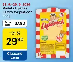 Tesco Madeta jemný sýr plátky nabídka