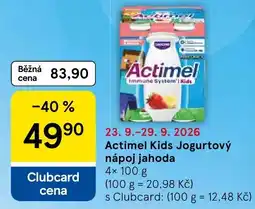 Tesco Actimel Kids Jogurtový nápoj jahoda nabídka