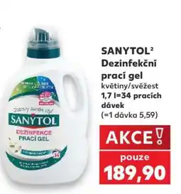 Kaufland SANYTOL Dezinfekční prací gel nabídka