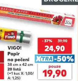 Kaufland VIGO! Papír na pečení nabídka