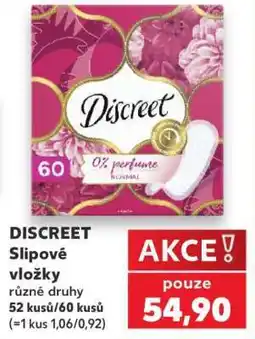 Kaufland Discreet Slipové vložky nabídka
