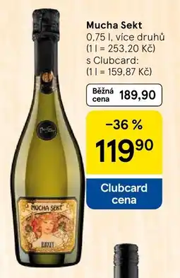 Tesco Mucha Sekt nabídka