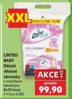 Kaufland Linteo Baby dětské vlhčené ubrousky nabídka