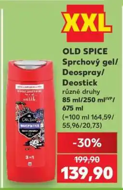 Kaufland OLD SPICE Sprchový gel/Deospray/Deostick nabídka