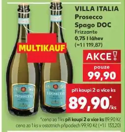 Kaufland VILLA ITALIA Prosecco Spago DOC Frizzante nabídka