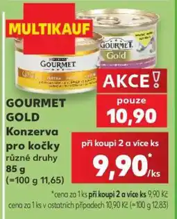 Kaufland GOURMET GOLD Konzerva pro kočky nabídka