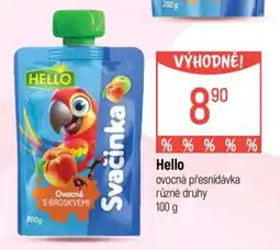 Globus Hello Ovocná přesnídávka nabídka