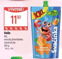 Globus Hello XXL ovocná přesnídávka nabídka