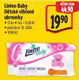 Albert Linteo Baby Dětské vlhčené ubrousky nabídka
