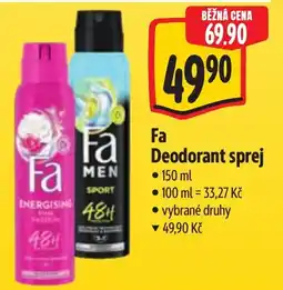 Albert Fa Deodorant sprej nabídka