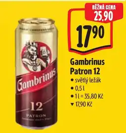 Albert Gambrinus Patron 12 nabídka