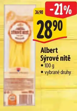 Albert Albert sýrové nitě nabídka