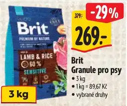 Albert Brit Granule pro psy nabídka