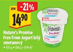 Albert Nature's Promise Free From Jogurt bílý smetanový nabídka