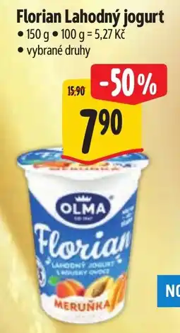 Albert Olma florianský jogurt nabídka