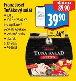 Albert Franz Josef Tuňákový salát nabídka
