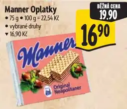 Albert Manner Oplatky nabídka