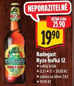 Albert Radegast Ryze hořká 12 nabídka