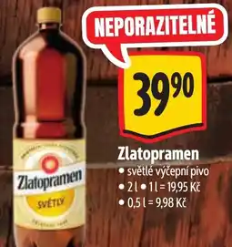 Albert Zlatopramen světlé výčepní pivo nabídka